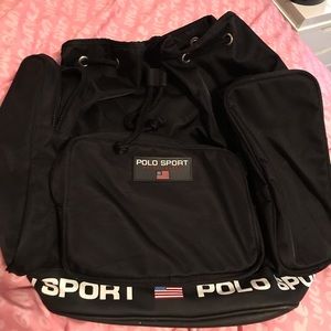 Vintage polo backpack